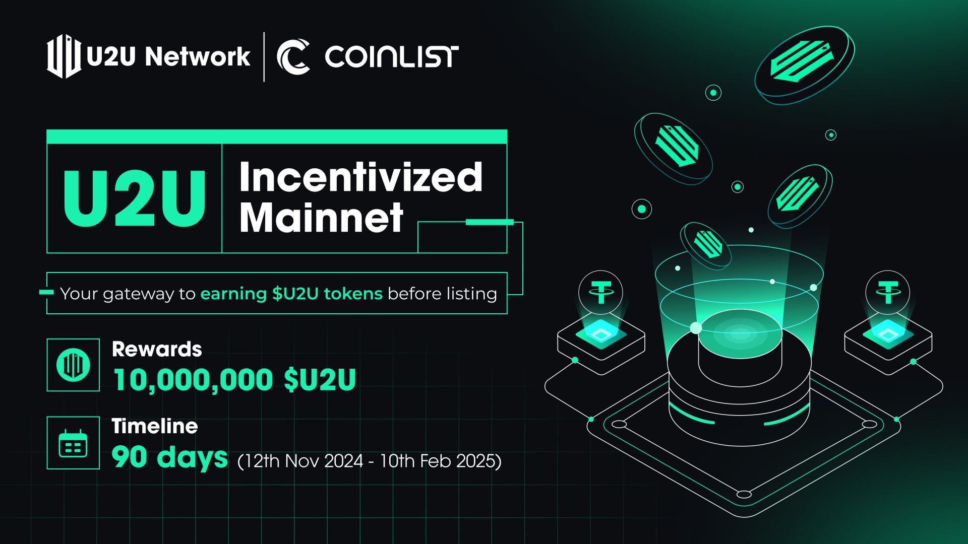 You are currently viewing U2U Network – The First DePIN Project to Launch Growth Campaign on CoinList in Q4 2024