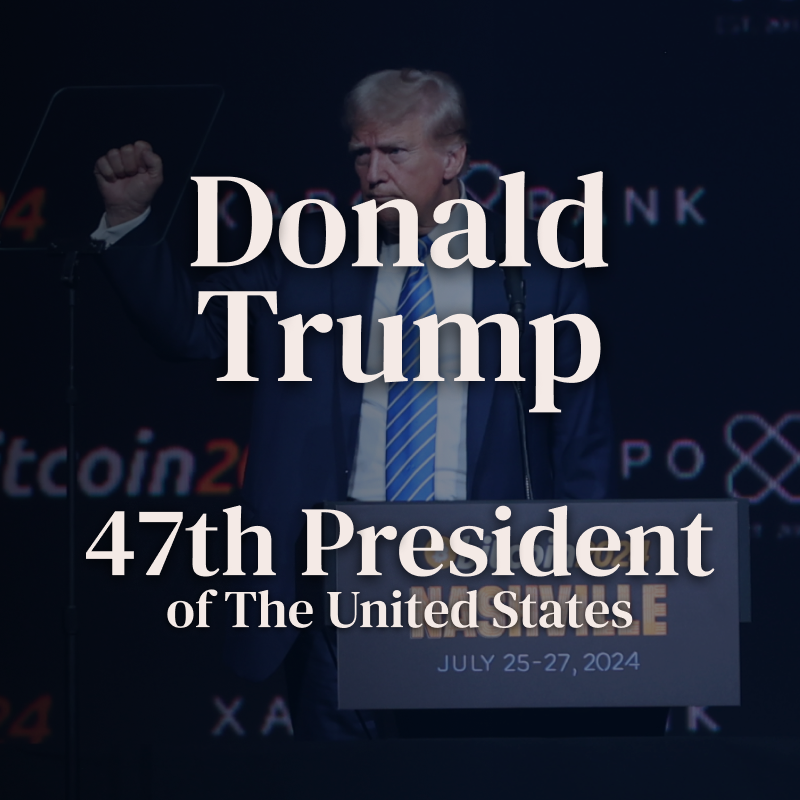 You are currently viewing Pro-Bitcoin Donald Trump Becomes the 47th President of the United States