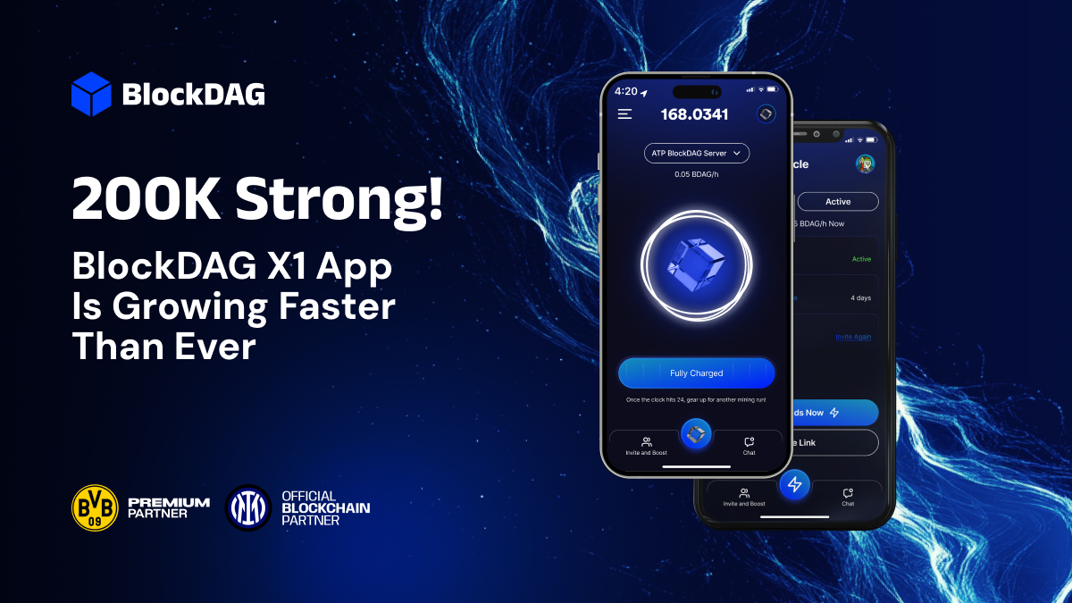 You are currently viewing BlockDAG’s X1 App Reaches 200K Users—Can Ethereum and Cardano Match This Surge?