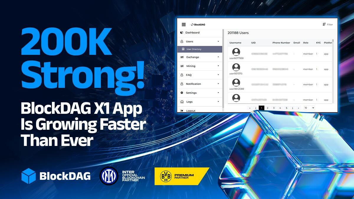 You are currently viewing BlockDAG’s X1 App Tops Trends with 200K+ Users; Ethereum Holds Steady & Positive Outlook for Cardano 