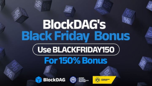 Read more about the article This Black Friday, BlockDAG Allows Crypto Traders to Maximize Their Assets with a 150% Extra Coin Bonus on Every Purchase!