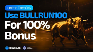 Read more about the article BlockDAG Offers 100% Extra On BULLRUN100 Bonus Code—Attracting AAVE & TRON Holders