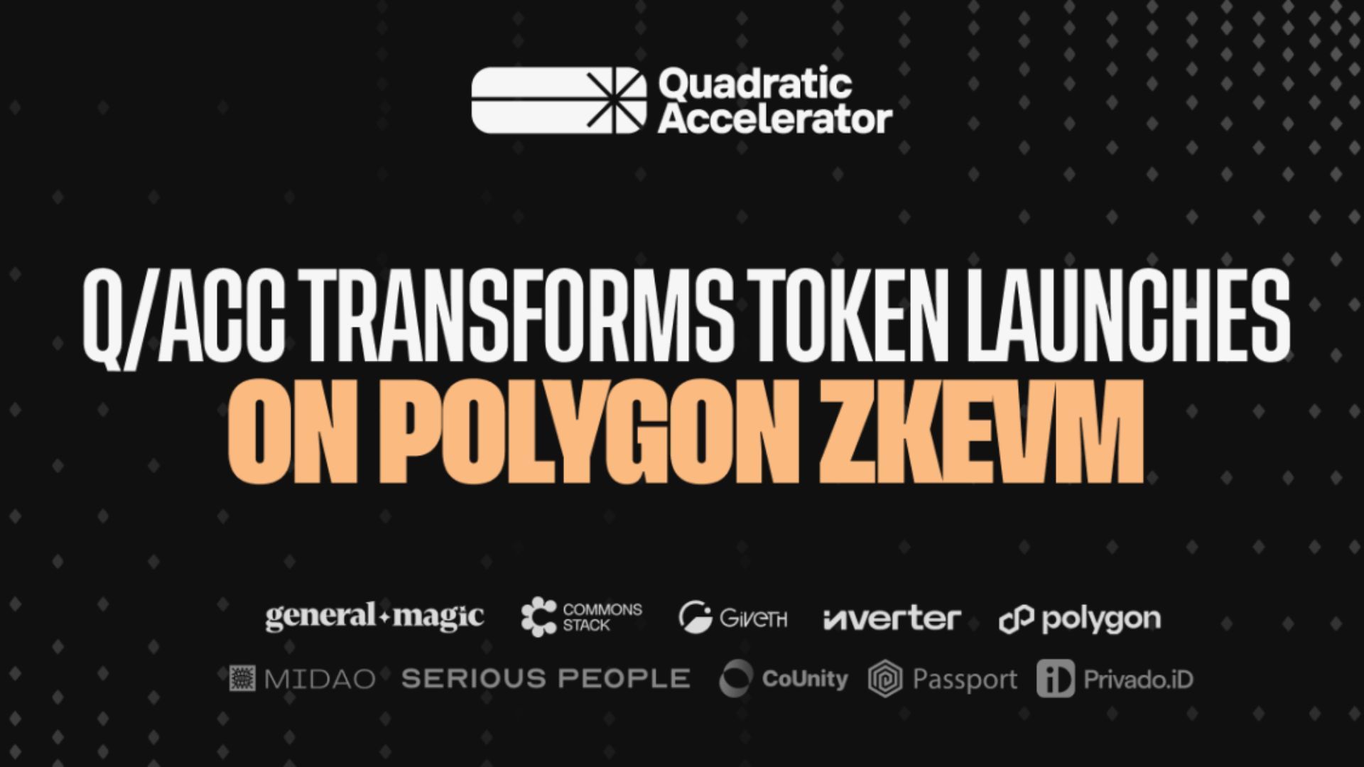 You are currently viewing q/acc Goes Live on Polygon zkEVM to Support Sustainable Token Launches