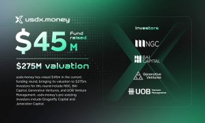 Read more about the article usdx.money Secures $45m New Financing at $275m Valuation