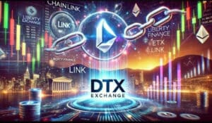 Read more about the article Chainlink Explodes After Liberty Finance Backing, But DTX Exchange Still Leading Gains With ETF Trading