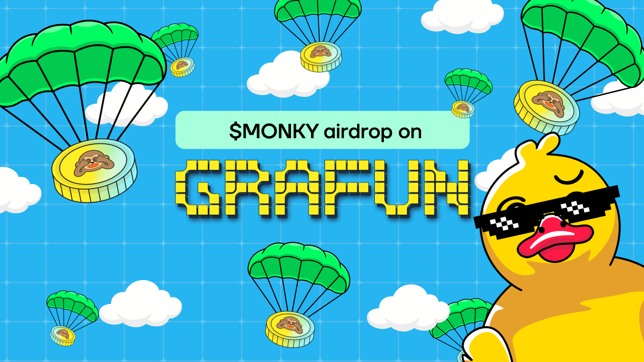 You are currently viewing GraFun will make a $MONKY airdrop, alongside Forj, a subsidiary of Animoca Brands, and Floki