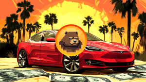 Read more about the article Tesla’s Stock Soars by 12%: Traders Are Quietly Loading Up on This Meme Coin