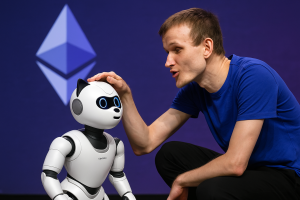 Read more about the article Ethereum News: Vitalik Buterin’s Robot ‘Meow’ Sends Crypto Twitter Into Frenzy—ETH to Rally?