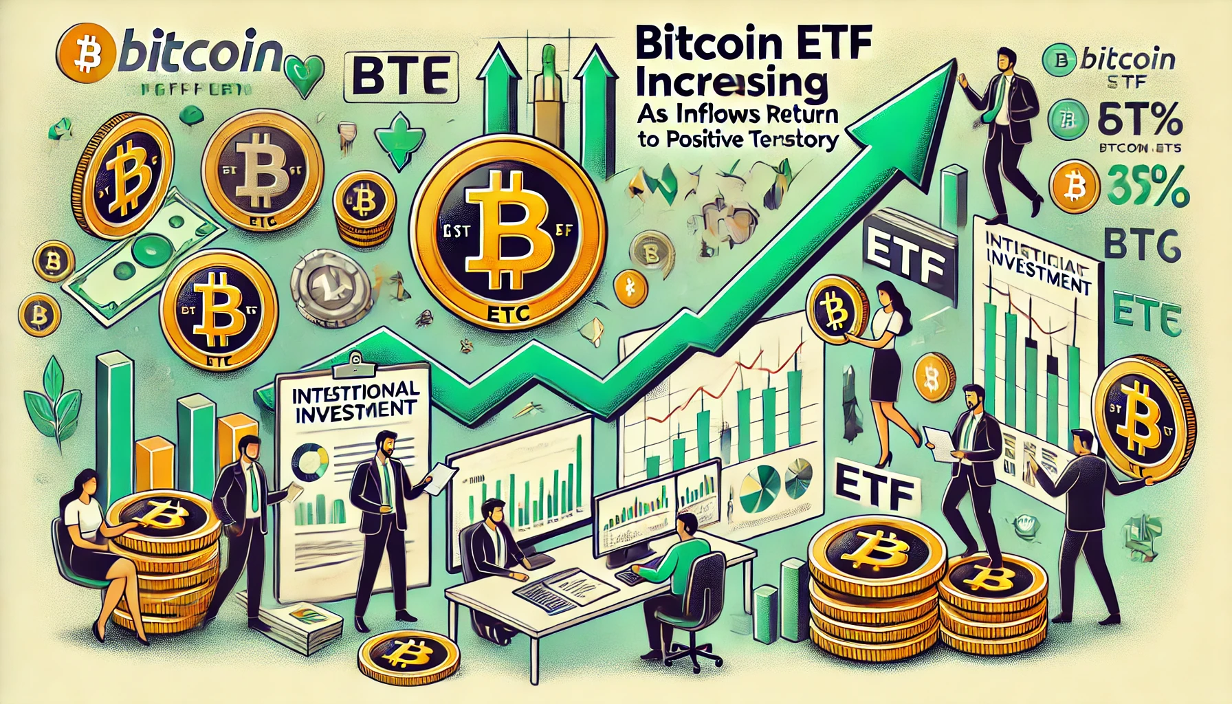 You are currently viewing Bitcoin ETF Issuers Buying More BTC as Inflows Return to Positive Territory