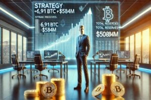 Read more about the article Strategy increases its reserves by purchasing 584 million dollars in Bitcoin