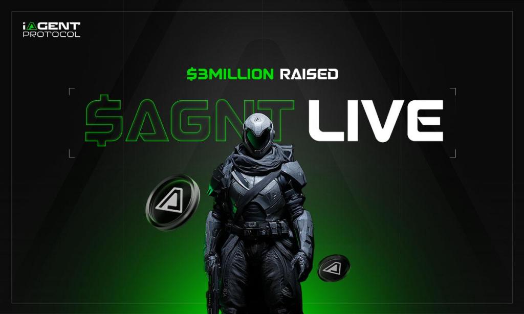 You are currently viewing iAgent Secures $3M, Launches $AGNT, and will Introduce a New ERC-** Standard for AI Agents