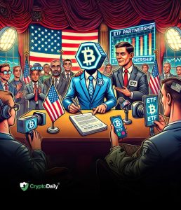 Read more about the article Trump Media Joins Crypto.com to Launch ETFs with ‘America First’ Focus