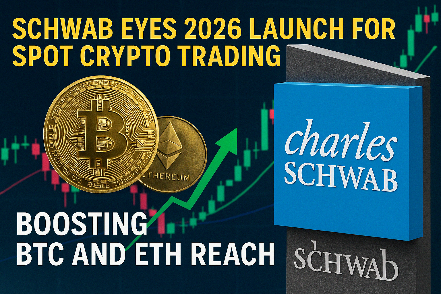You are currently viewing Charles Schwab Eyes 2026 Launch for Spot Crypto Trading—Boosting BTC and ETH Reach