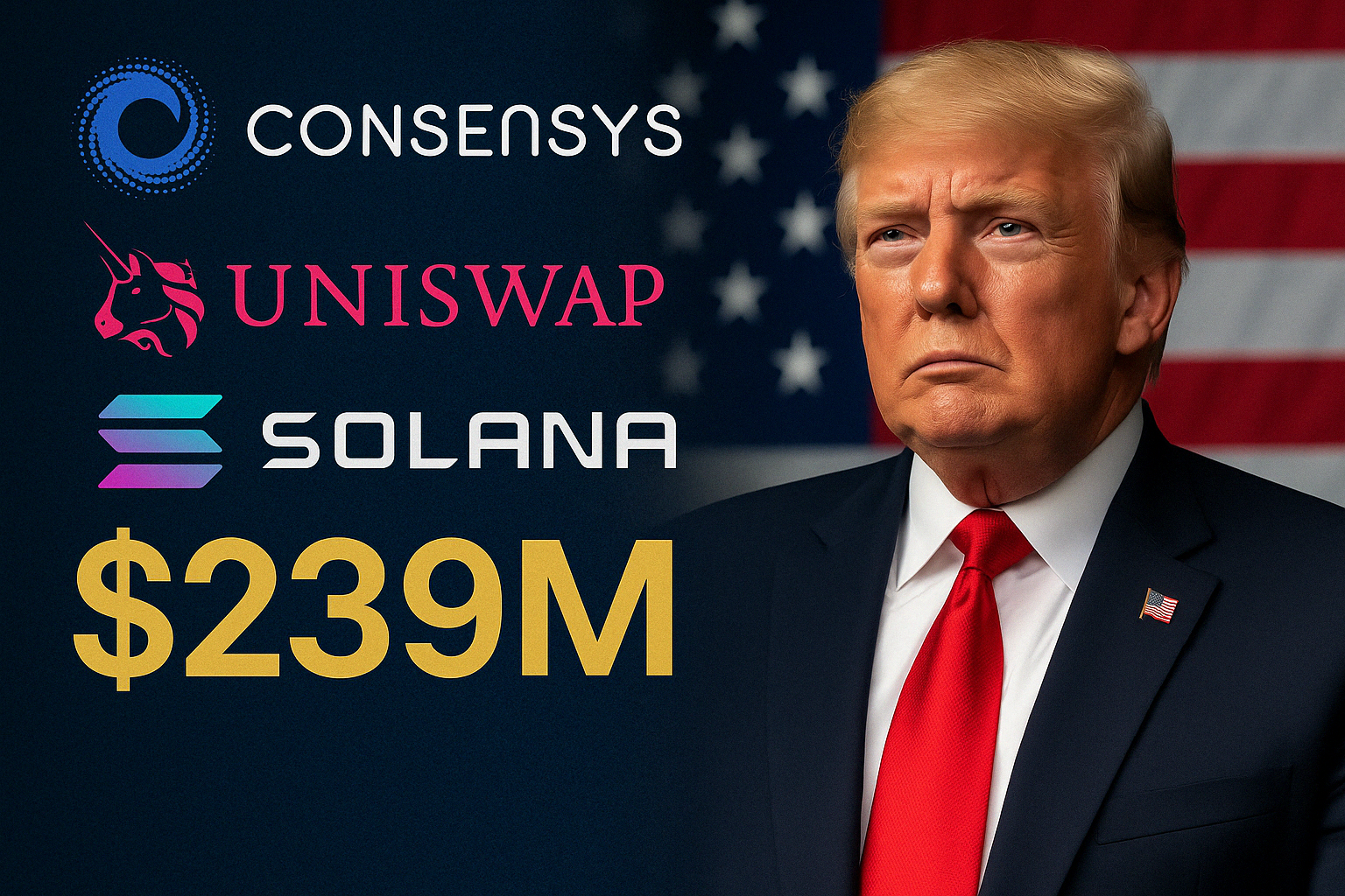 You are currently viewing Crypto News: Consensys, Uniswap, Solana Funded Trump’s Inauguration with Massive $239M, Records Show
