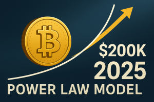 Read more about the article New Bitcoin ‘Power Law’ Prediction Points to $200K Price by 2025