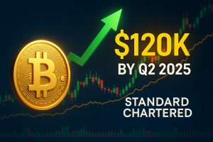 Read more about the article Bitcoin to Surpass $120K by Q2 2025, Says Standard Chartered