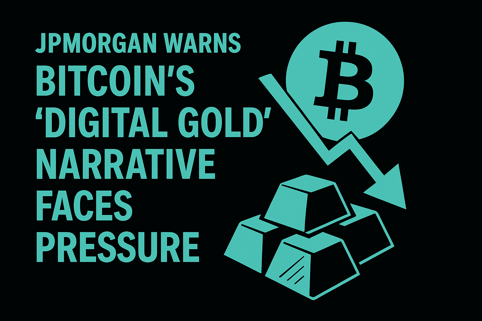 You are currently viewing JPMorgan Warns Bitcoin’s ‘Digital Gold’ Narrative Faces Pressure Amid Gold’s Strength