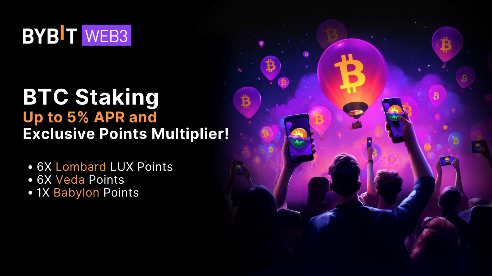 You are currently viewing Bybit Web3 Exclusive: BTC Staking with Lombard, up to 5% APY and Points Multipliers