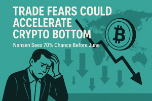 Read more about the article Trade Fears Could Accelerate Crypto Bottom—Nansen Sees 70% Chance Before June