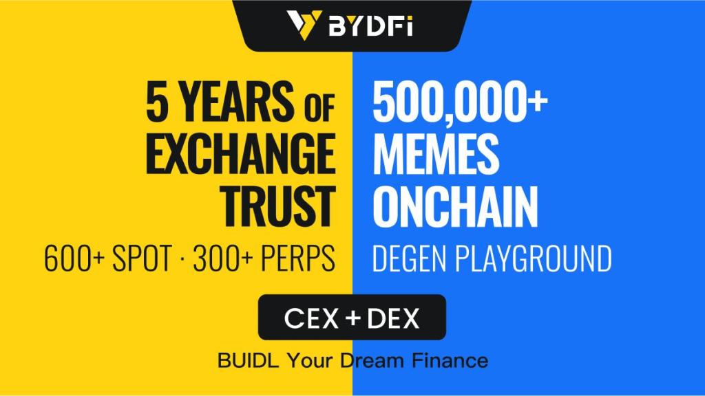 You are currently viewing BYDFi Officially Launches On-Chain Trading Tool MoonX, Ushering in the Era of CEX + DEX Dual Engines