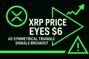Read more about the article XRP Price Eyes $6 as Symmetrical Triangle Signals Breakout