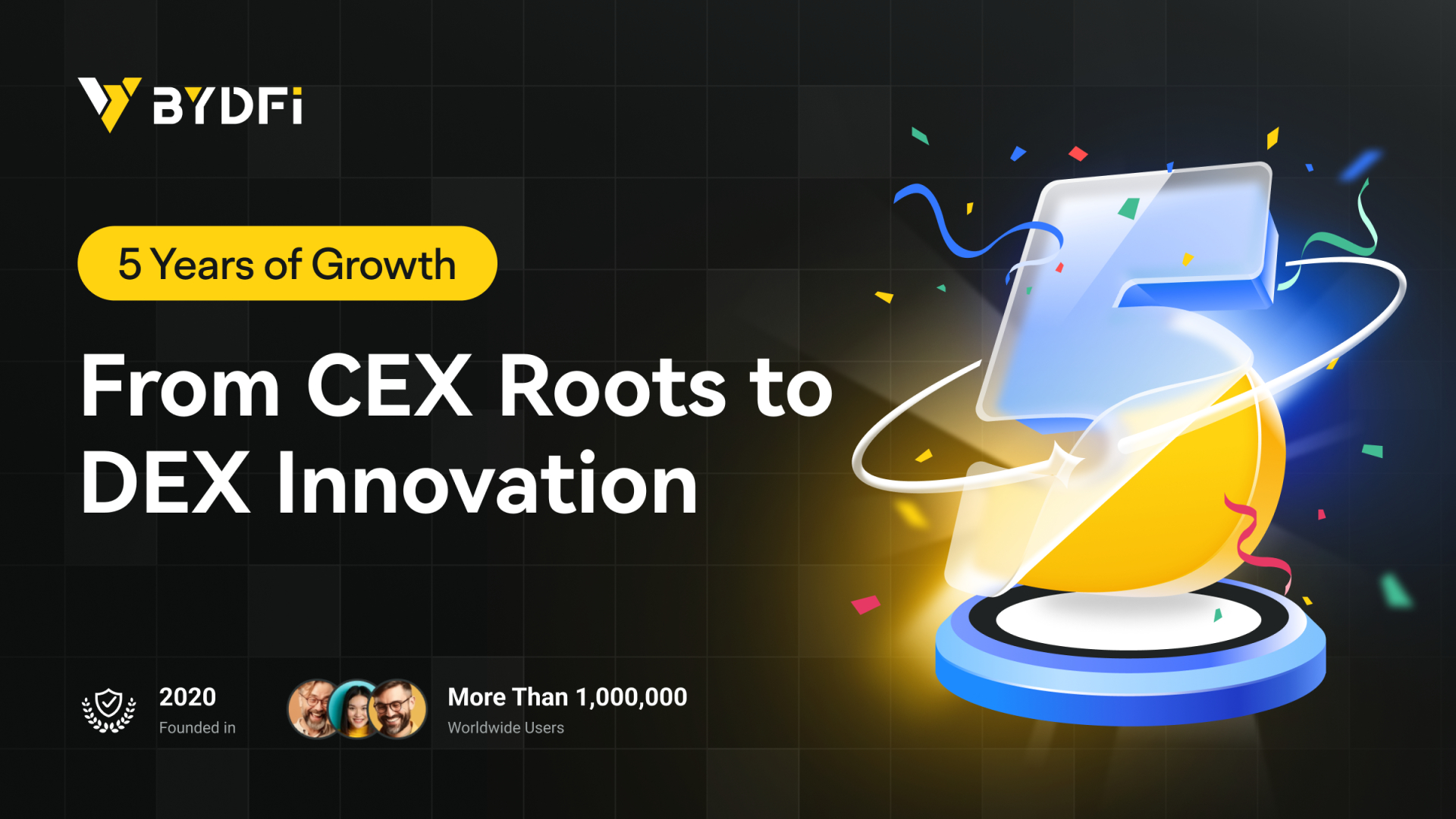 You are currently viewing From CEX to DEX: BYDFi Celebrates 5 Years of Remarkable Growth