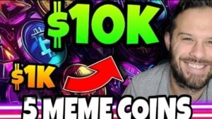 Read more about the article 5 Best Meme Coins to Buy Now – Potential to Flip $1k Into $10k