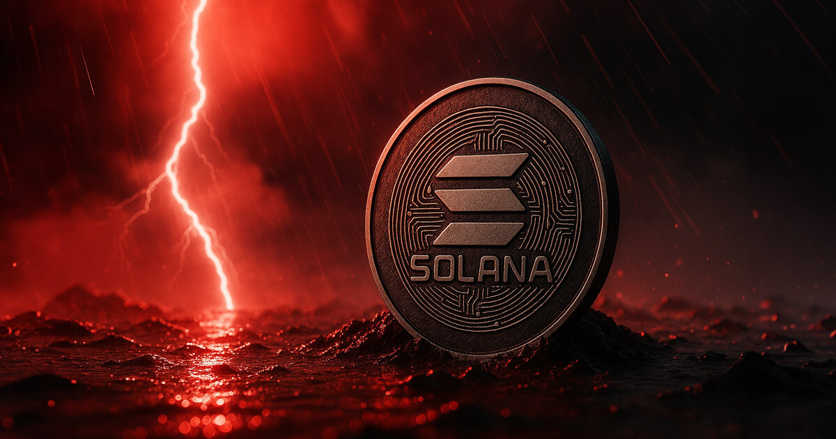 You are currently viewing Solana slides under $100 amid global trade tensions and on-chain activity slump