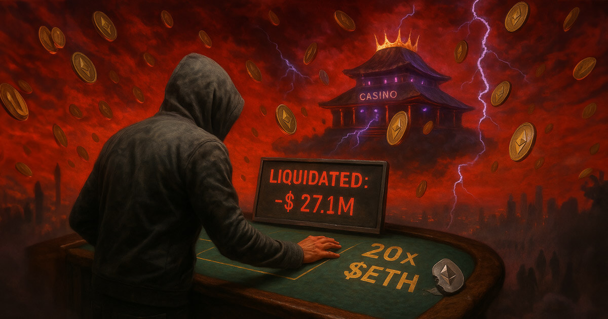 You are currently viewing ZKasino scammer’s risky Ethereum trade backfires with $27M loss amid market turmoil