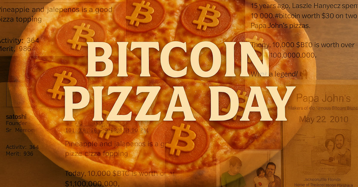 You are currently viewing Bitcoin Pizza Day: 15 Years Since 10,000 BTC Bought Two Pizzas and Changed Everything 