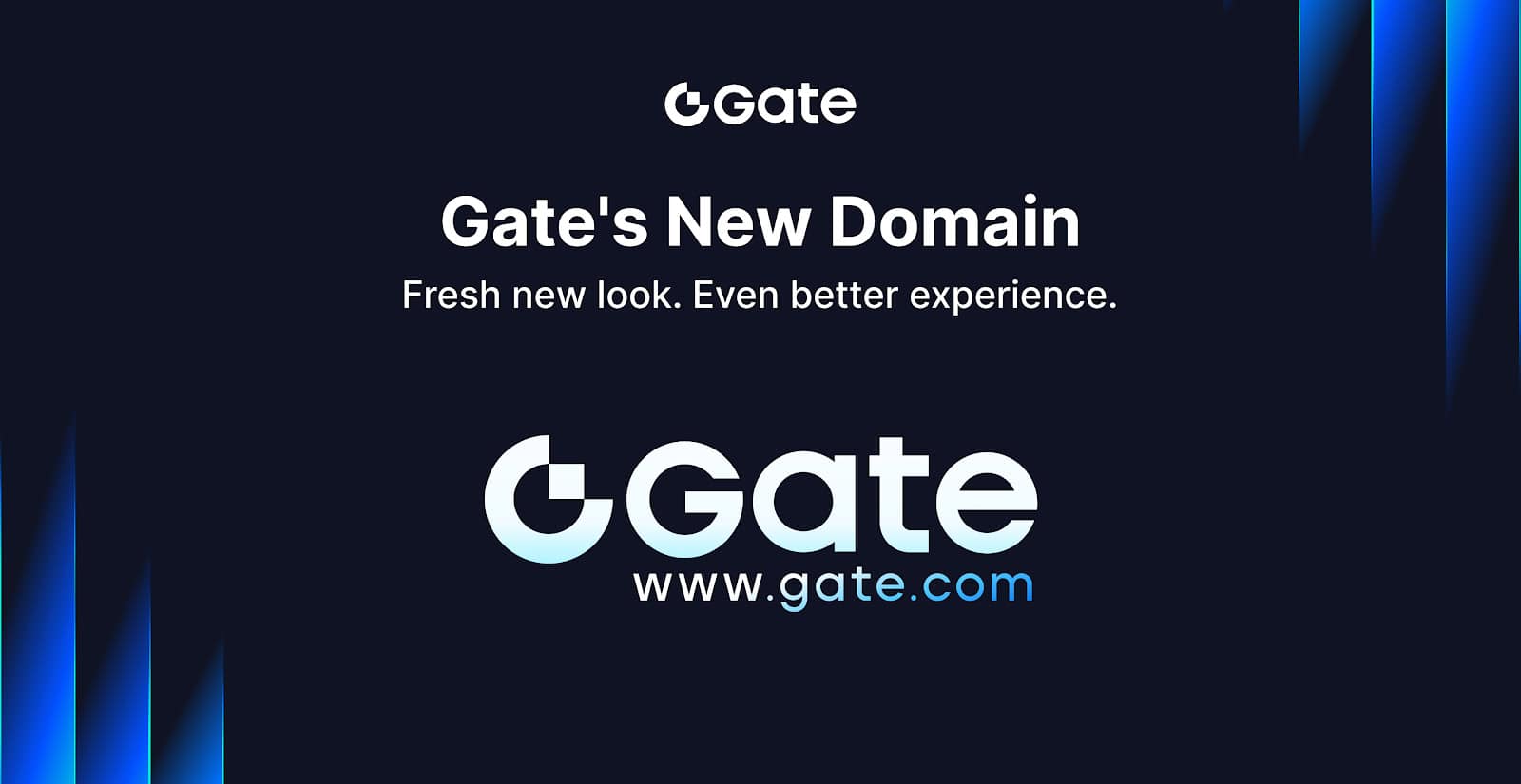 You are currently viewing Gate Introduces Brand New Domain Gate.com and Brand Logo, Advancing Toward the “Next-Generation Crypto Exchange”