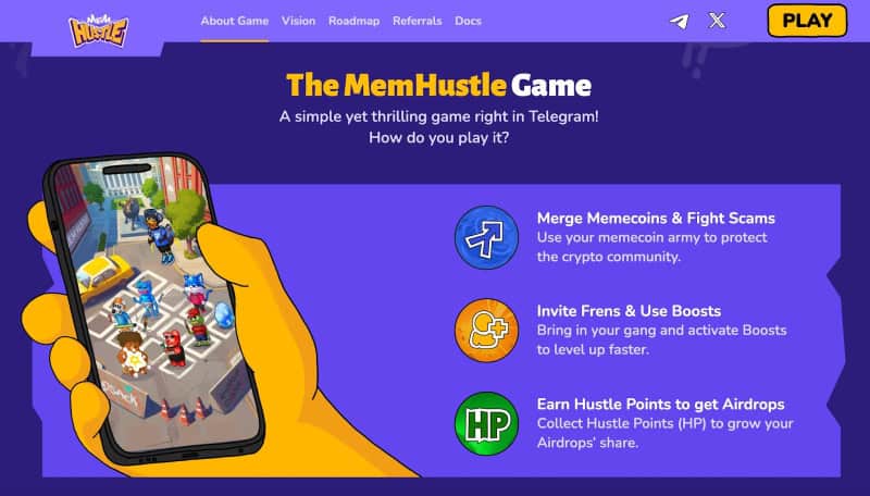 You are currently viewing MemHustle Debuts with 600K+ Players and Multi-Layered Reward System on Telegram