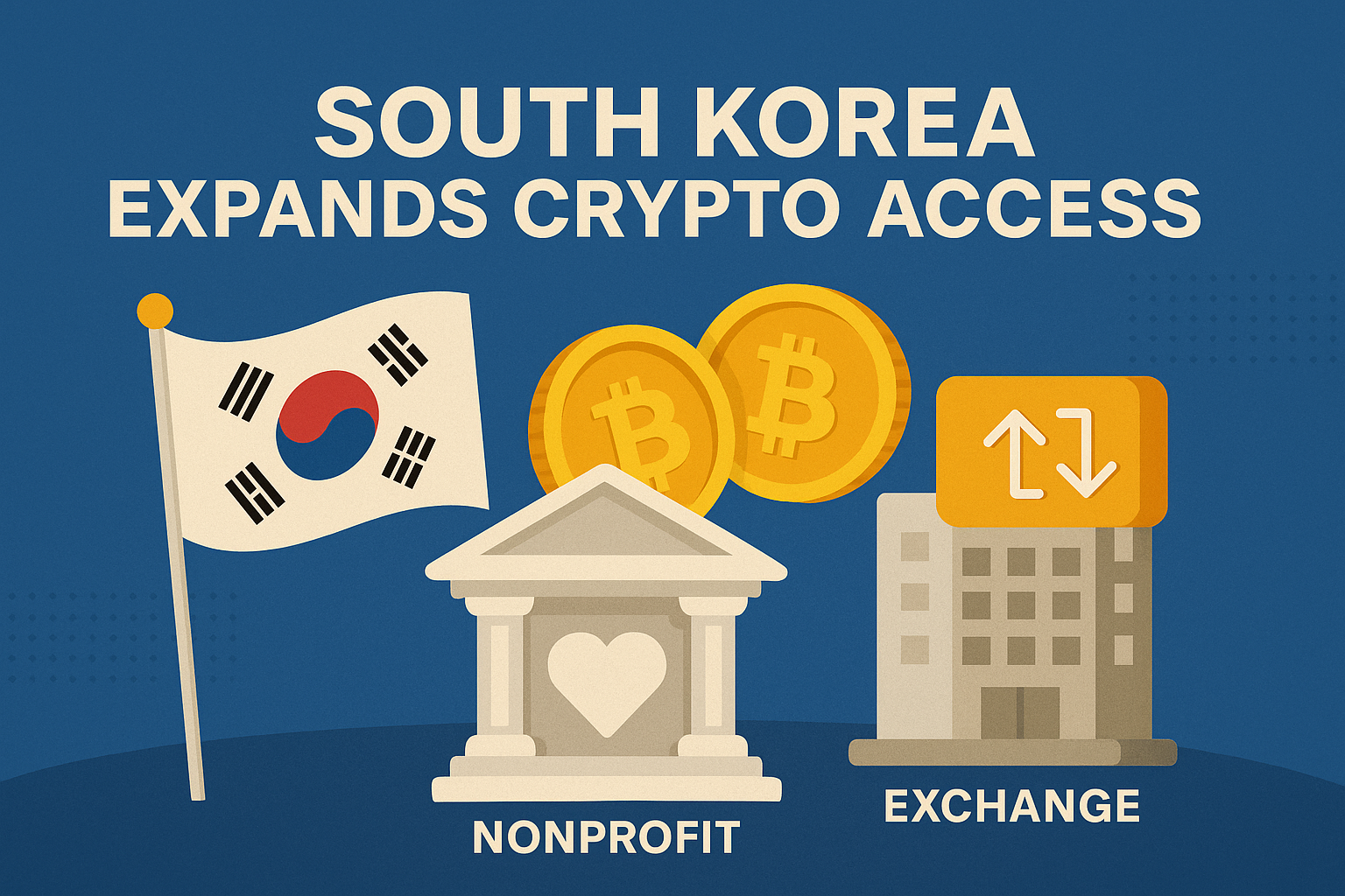 Read more about the article South Korea Expands Crypto Access as Nonprofits, Exchanges Get Green Light
