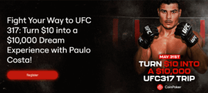 Read more about the article Best Crypto Giveaway? Win UFC Tickets On USDT Casino CoinPoker