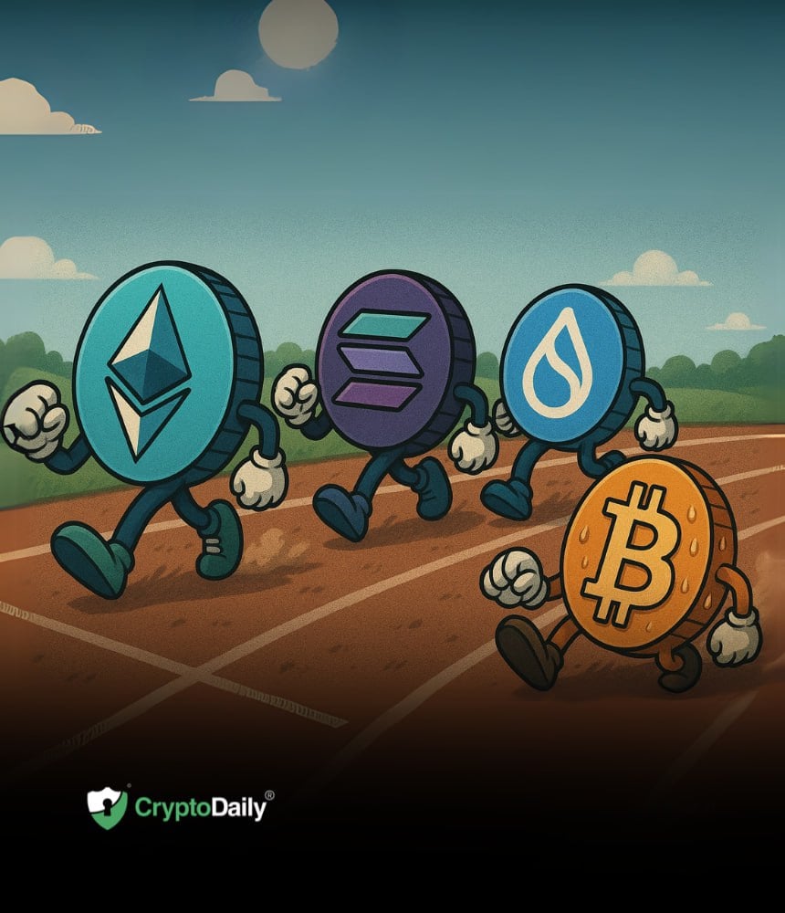 You are currently viewing Ethereum (ETH), Solana (SOL), and Sui (SUI) continue to outpace Bitcoin (BTC)