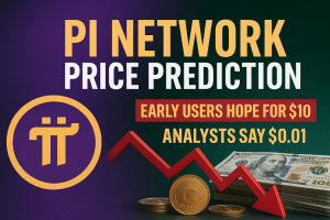 Read more about the article Pi Network Price Prediction – Early Users Hope for $10, Experts Say $0.01