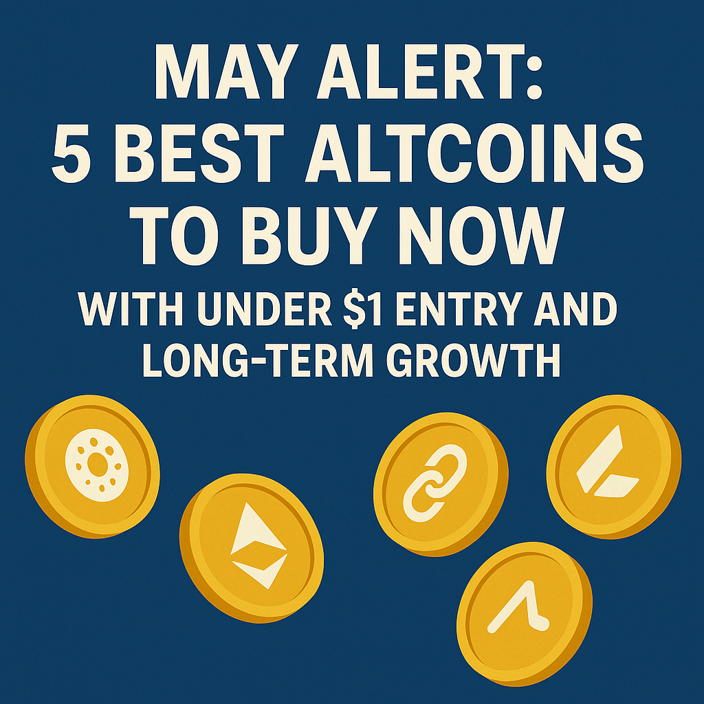 You are currently viewing May alert: 5 best altcoins to buy now with under $1 entry and long-term growth