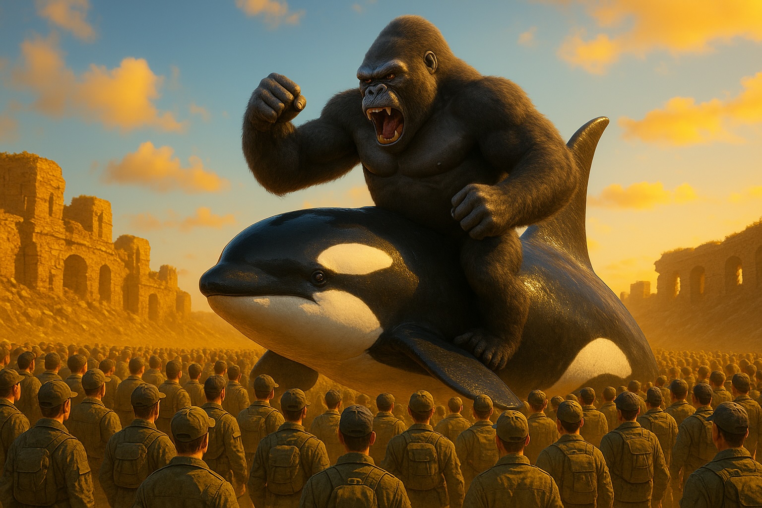You are currently viewing 100 men vs Gorilla game drops on Steam but what about 100 Degens vs 1 Gorilla Whale?