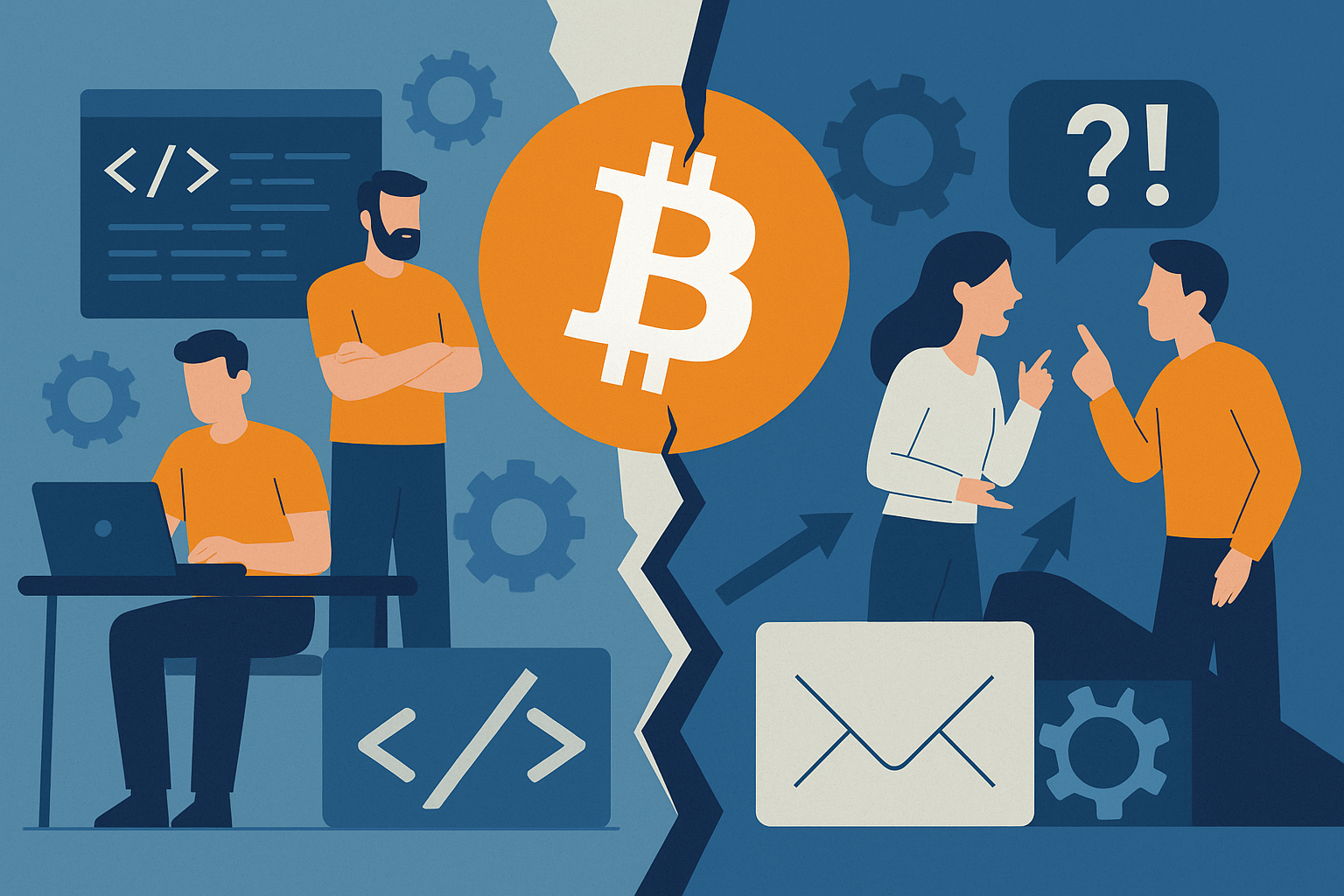 You are currently viewing Bitcoin Devs Stir Controversy With Joint Statement—Community Divided