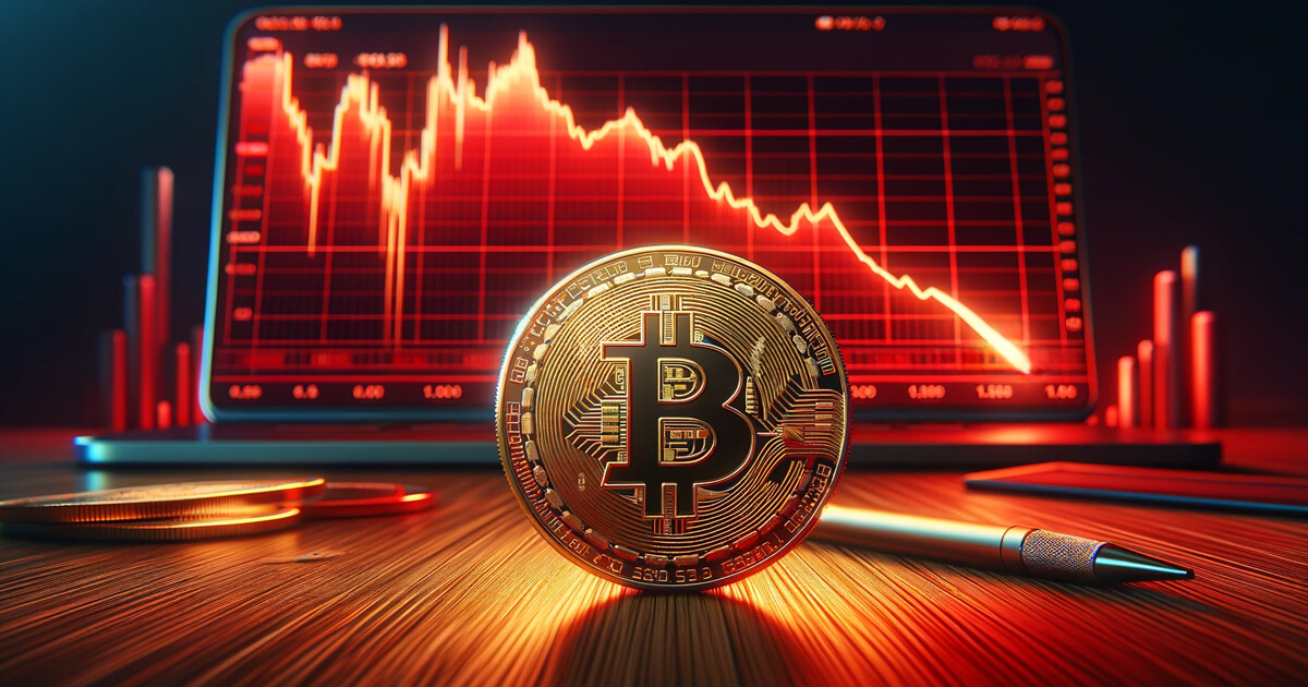 You are currently viewing Bitcoin’s falls to monthly lows triggering $464 million in liquidations amid global market jitters