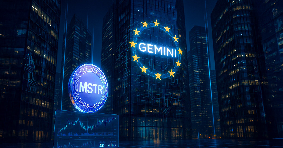 You are currently viewing Gemini launches tokenized US stock trading in EU starting with MSTR