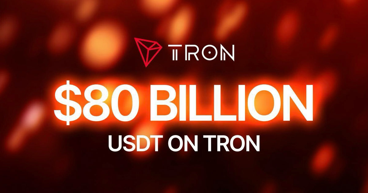 You are currently viewing USDT on TRON Surpasses $80 Billion, Strengthening TRON’s Position as the Leading Stablecoin Network