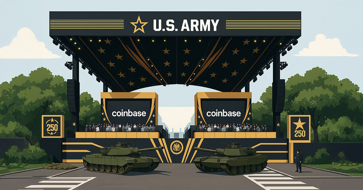 You are currently viewing Coinbase’s sponsorship of Trump’s military parade sparks debate over crypto’s anti-establishment roots
