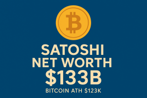 Read more about the article Satoshi Nakamoto’s Net Worth Hits $133 Billion as Bitcoin (BTC) Hits an All Time High