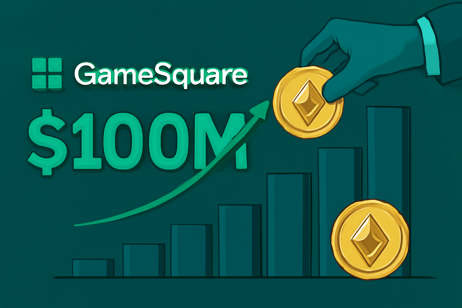 Read more about the article GameSquare Greenlights $100M ETH Strategy With Plans to Tap Ethereum Ecosystem for Yield