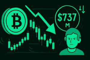Read more about the article Crypto Market Pullback Triggers $737M in Liquidations — 85% Were Longs