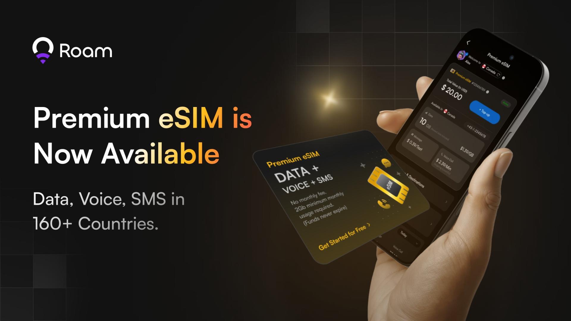 You are currently viewing Roam Launches Premium eSIM: A Global Voice, SMS, and Data Solution for Global Connectivity