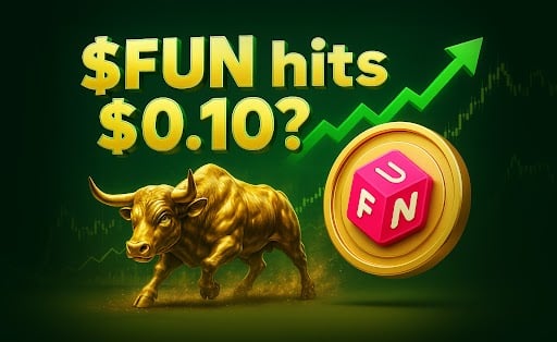 You are currently viewing What happens if $FUN hits $0.10? Price scenarios, holder behaviour, and post-breakout plans