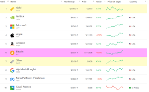 Read more about the article Bitcoin’s Is Now Bigger Than Google and Silver: Amazon Targeted Next