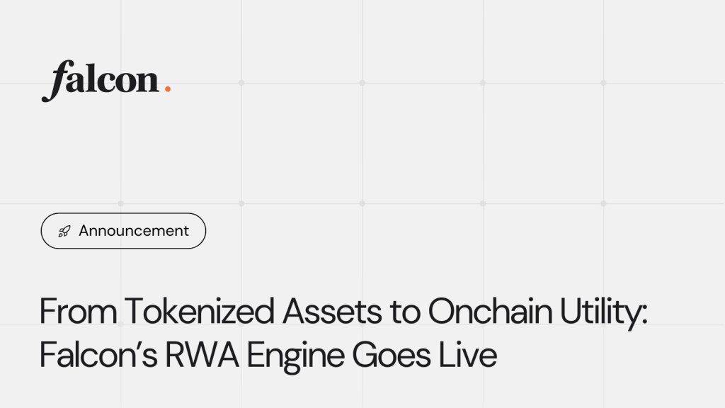 You are currently viewing Falcon Finance Unlocks Real-World Asset Utility with First Live USDf Mint Using Tokenized Treasuries